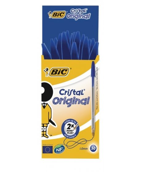 Bic Στυλό Crystal Μπλε 1,0μμ  1τμχ