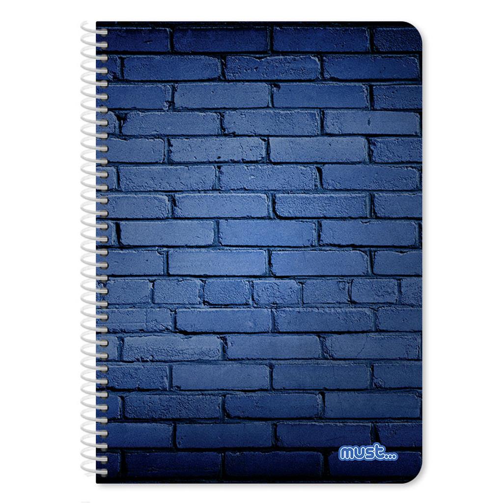 Τετράδιο Σπιράλ Α4 1Θ 30Φ Must Bricks (000584476)