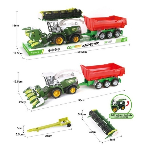 Αγροτικό Όχημα 55cm Friction Με Καρότσα