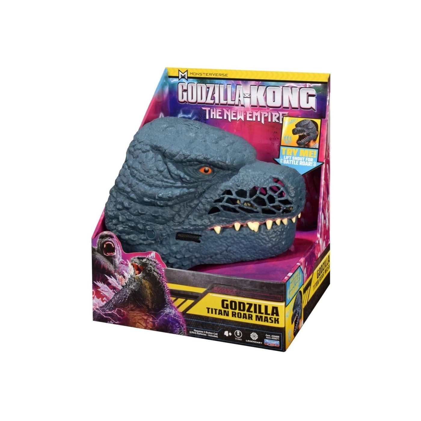 Monsterverse Godzilla X Kong: The New Empire Titan Roar Μάσκα Roleplay - 2 Σχέδια (MN306000)