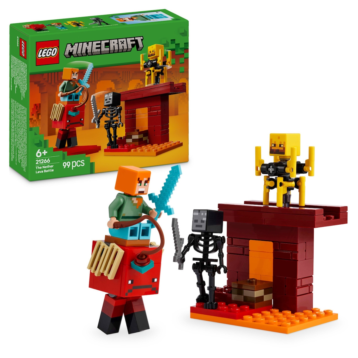LEGO Minecraft Η Μάχη Στη Λάβα Των Εγκάτων (21266)