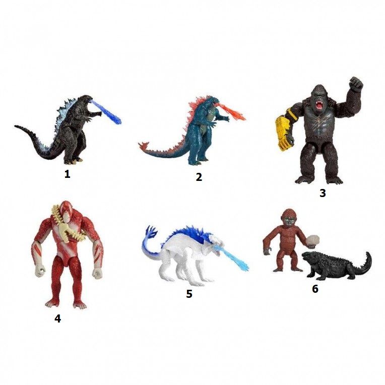 Godzilla X Kong Βασικές Φιγούρες 15 εκ 6 Σχέδια (MN303800A)