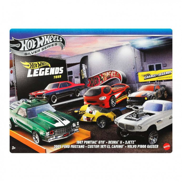 Hot Wheels Silver Series Σετ με 6 Αυτοκινητάκια Die-Cast Hot Wheels Legends (JBY78)