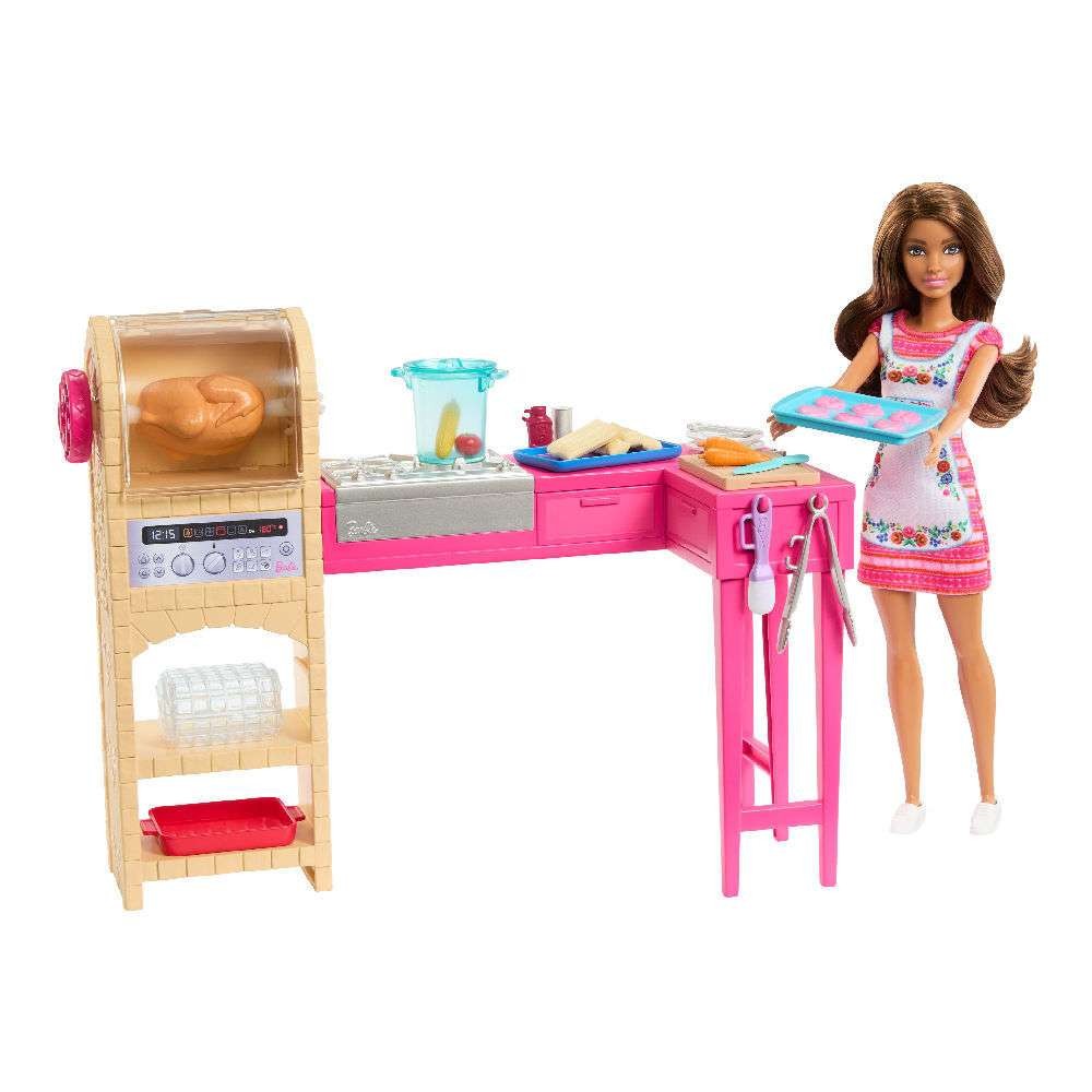 Barbie & Teresa Recipe for Friendship Σετ Κουζίνα και Κούκλα Teresa (JCT06)