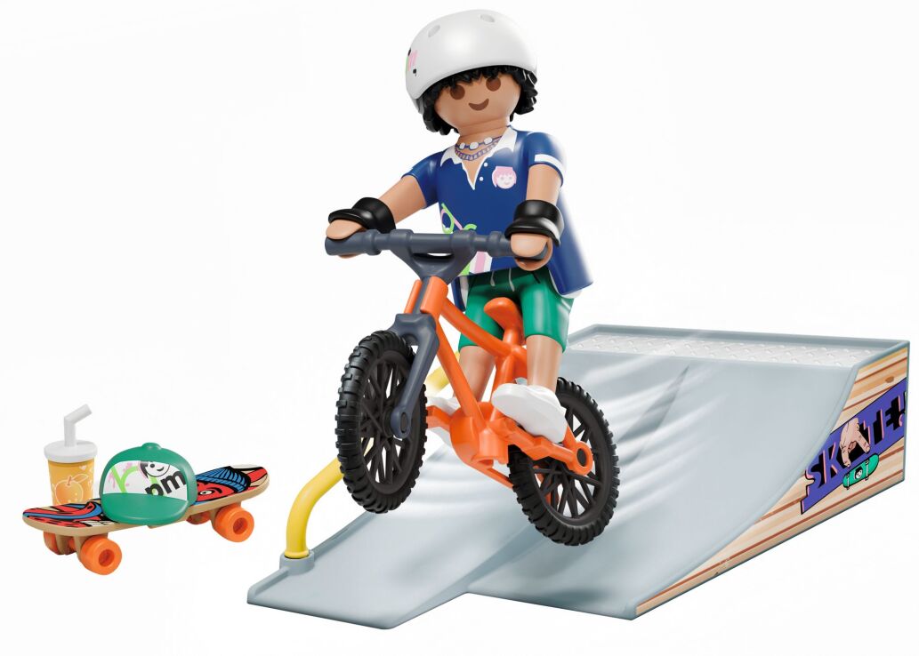 Playmobil My Life Αγόρι Με Skateboard Και Ποδήλατο (71798)