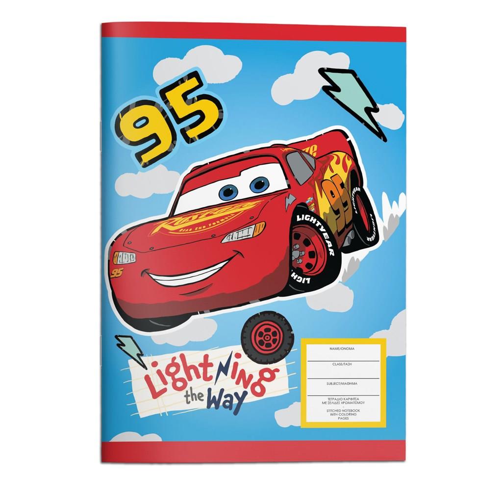 Τετράδιο Καρφίτσα Disney Cars 40 φύλλων (000564465)