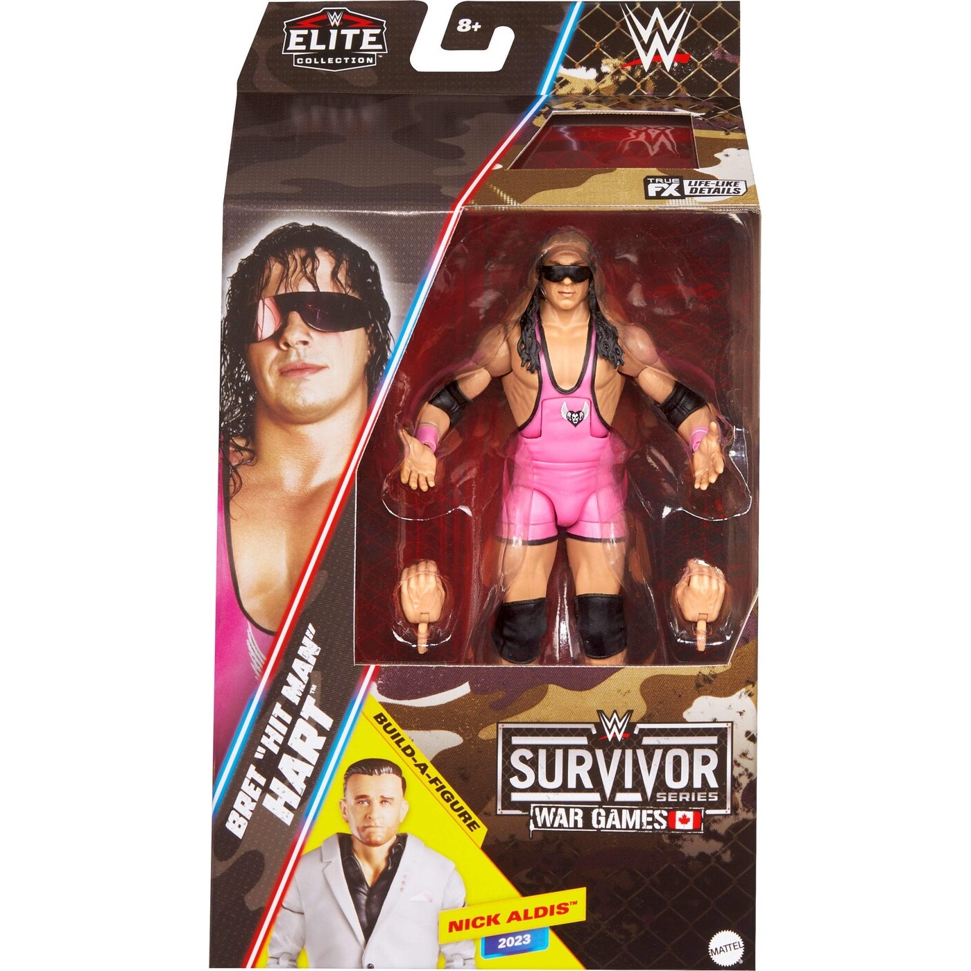 Mattel WWE Φιγούρα 17εκ Elite Collection Survivor Series War Games Bret 'Hit Man' Hart (HVF76/JCJ62)