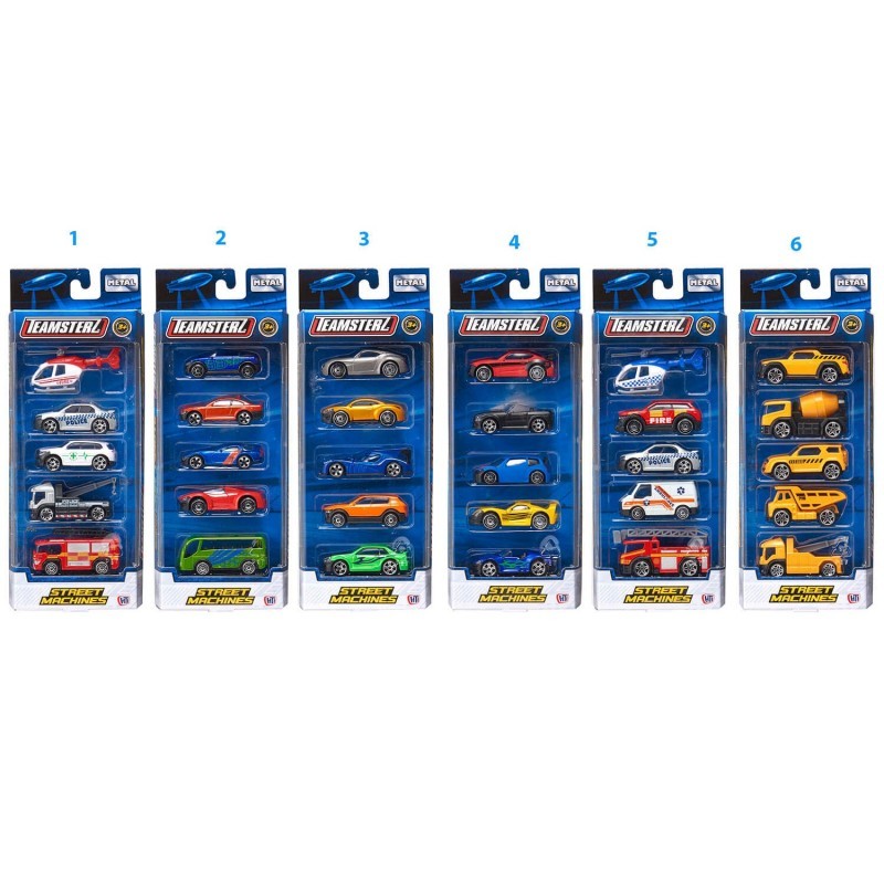 Αυτοκινητάκια 1:64 Die-Cast Σετ Των 5 - 6 Σχέδια