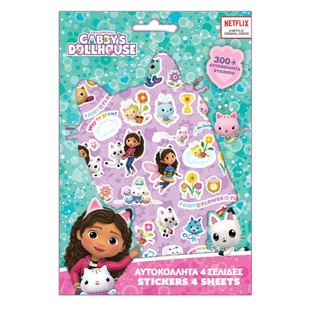 Αυτοκόλλητα Gabbys Dollhouse σε Μπλοκ 300 τμχ 21,5×14,5 εκ. (000574073)