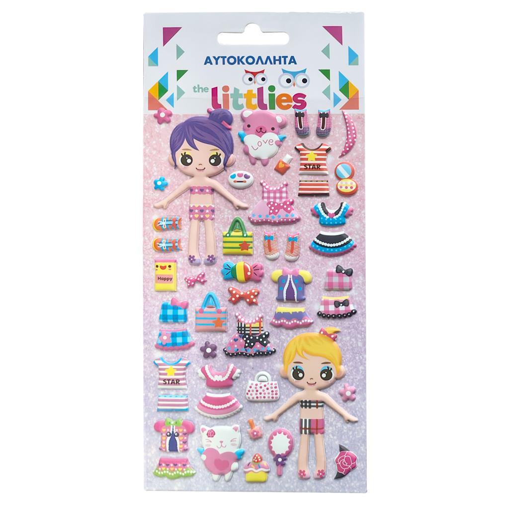 Αυτοκόλλητα Puffy The Littles Κορίτσι 10x22cm (000646999)