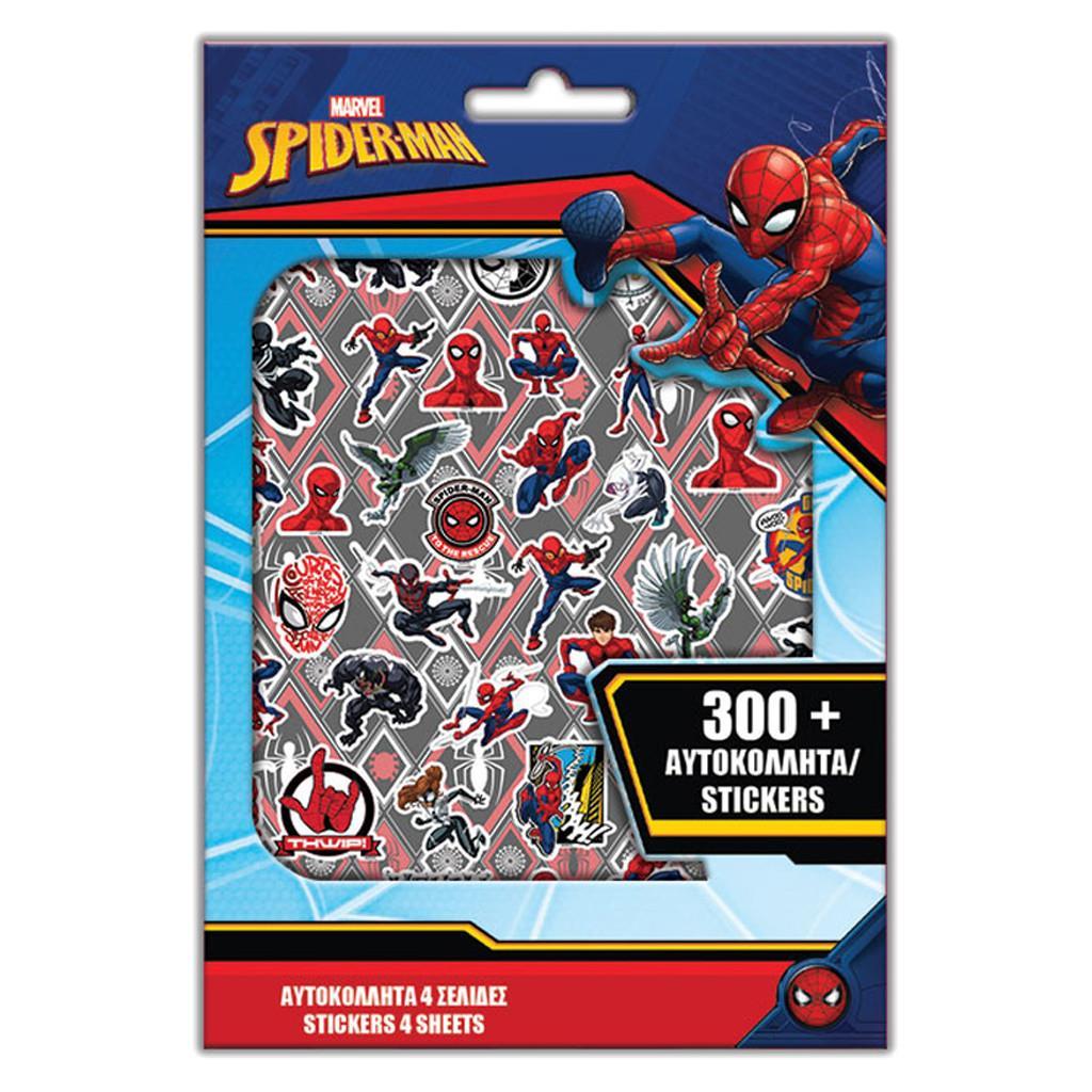 Αυτοκόλλητα Spider-Man σε Μπλοκ 300 τμχ 21,5×14,5 εκ. (000508436)