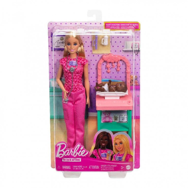 Barbie Επαγγέλματα Κούκλα Παιδίατρος (JCR72)