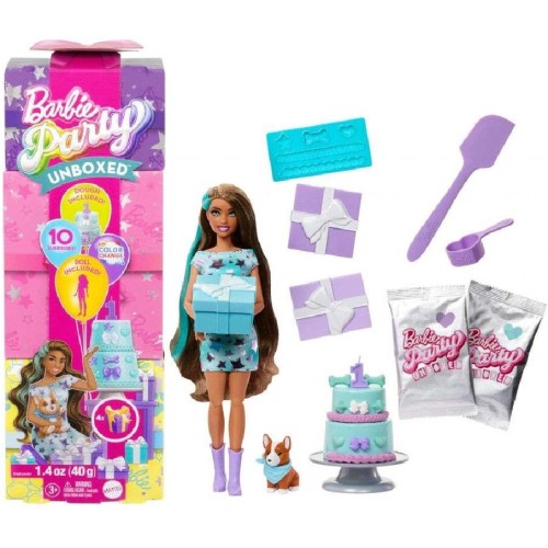 Barbie Party Unboxed Reveal- Μελαχρινή (JFG72)
