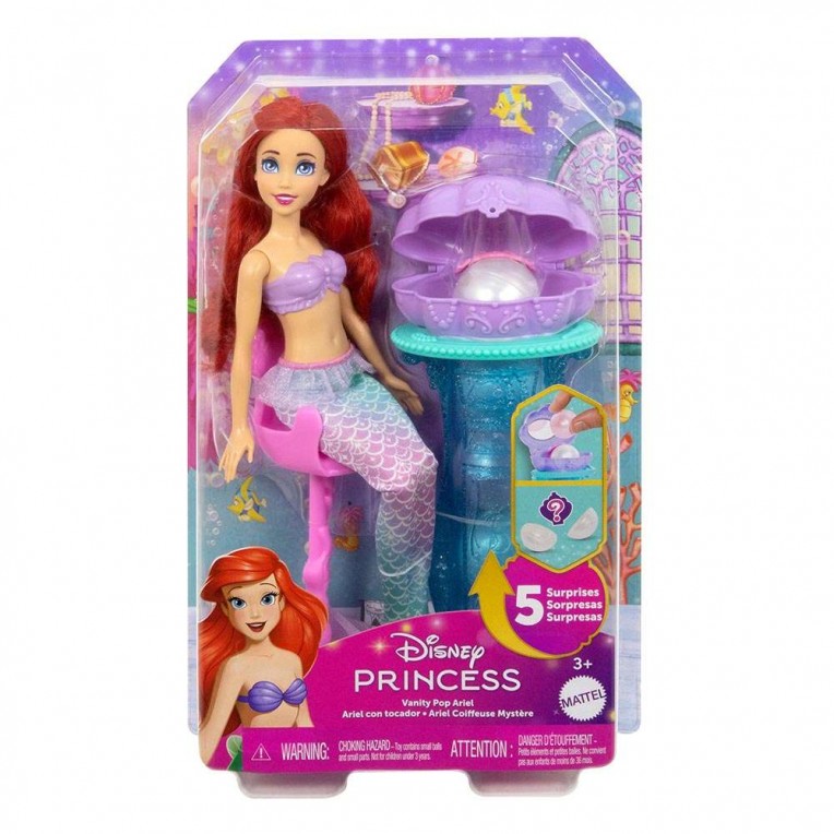 Disney Princess Vanity Pop Ariel Doll & Accessory (JBF86)