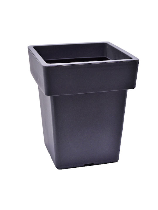Et Plast Γλάστρα Τετράγωνη Αναΐς Ανθρακί 30lt 33x42cm (24304)