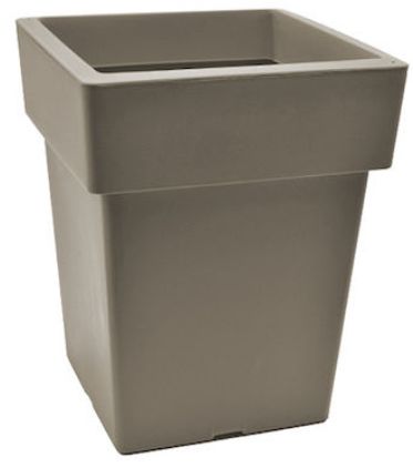 Et Plast Γλάστρα Τετράγωνη Αναΐς Μόκα 17lt 27x34cm (23303)