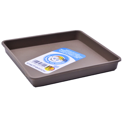 Et Plast Πιάτο Γλάστρας Τετράγωνο Αναΐς Μόκα 25x25cm (23313Ρ)
