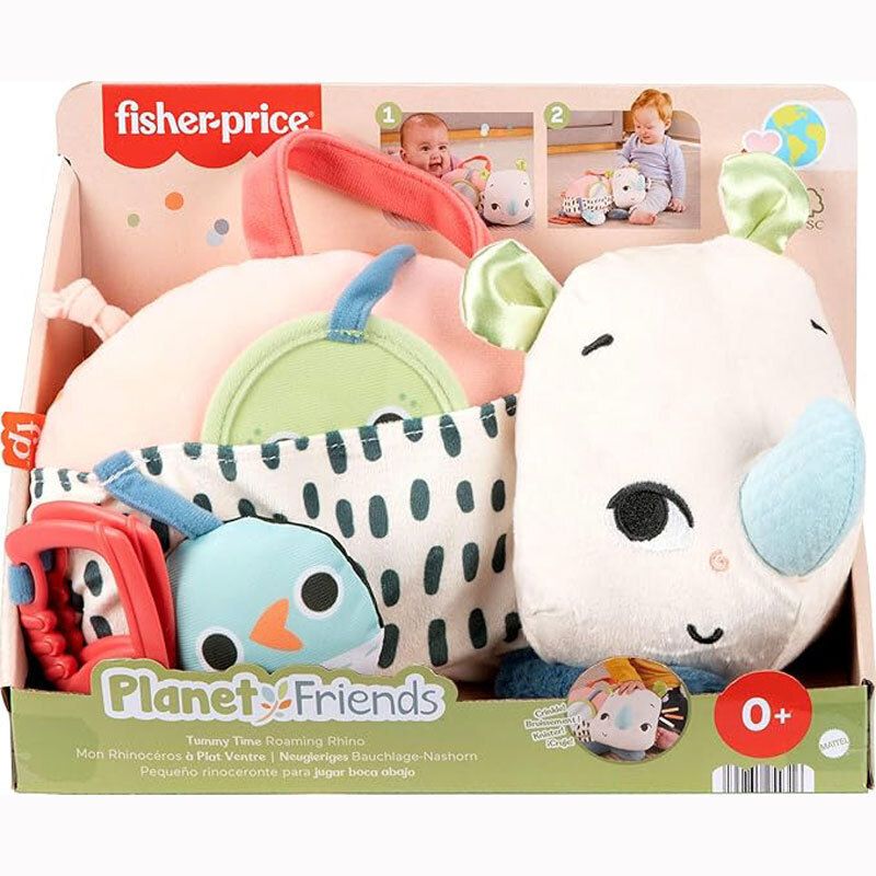 Fisher Price Μαξιλαράκι Δραστηριοτήτων Ρινοκεράκι (HYR55)