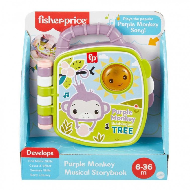 Fisher-Price Μουσικό Βιβλιαράκι Μαϊμουδάκι (JFN07)