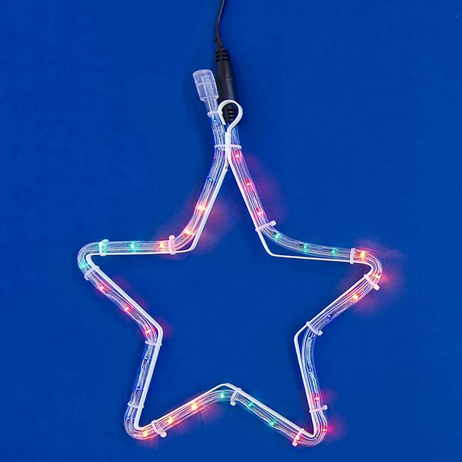 Φωτοσωλήνας Αστέρι Πολύχρωμο 30X30cm