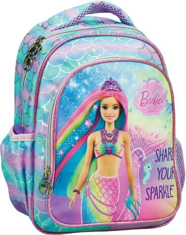 Gim Σχολική Τσάντα Πλάτης Νηπιαγωγείου Barbie Fantasy (349-91054)
