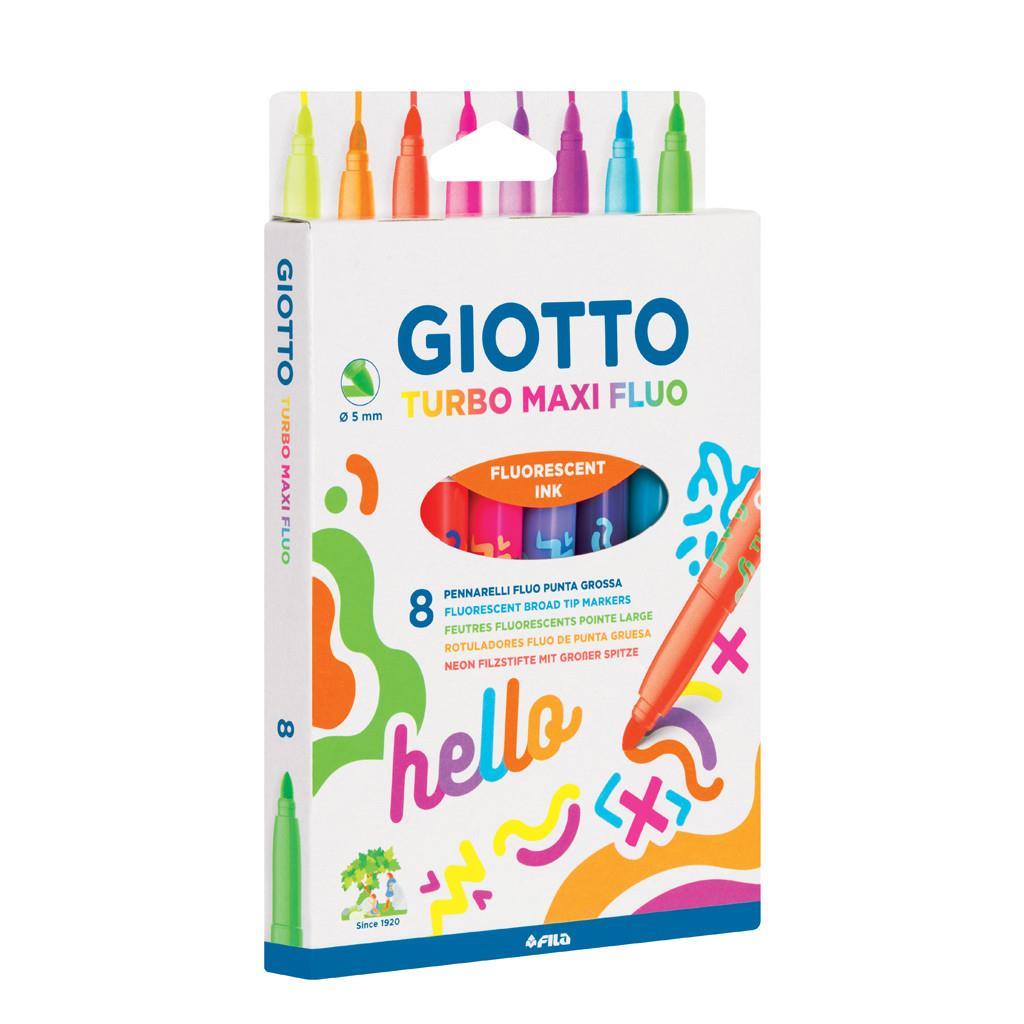 Giotto Μαρκαδόροι Turbo Maxi Neon 8Τμχ (453800)