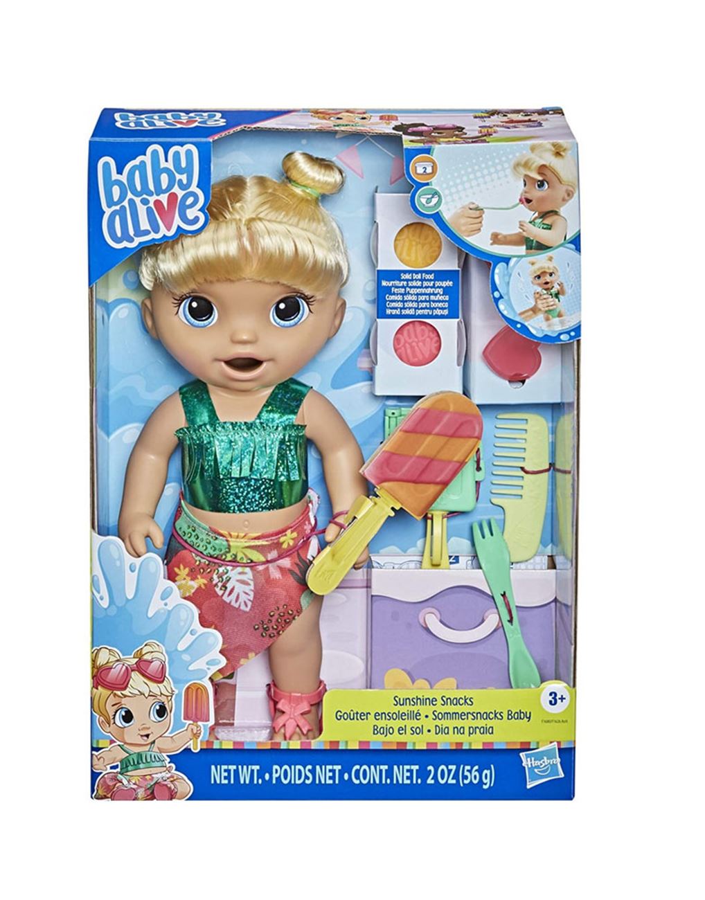Hasbro Baby Alive Sunshine Snacks Blond Hair