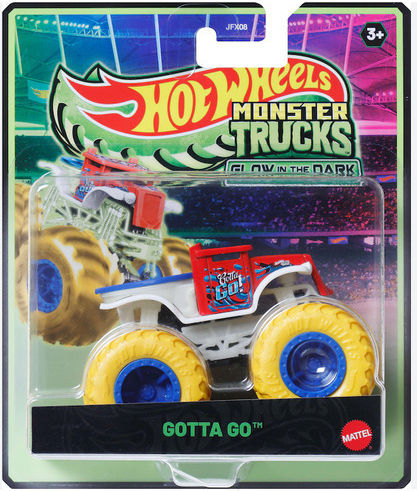 Hot Wheels Monster Trucks Οχήματα Glow In The Dark Gotta Go (JFX08/JCG69)