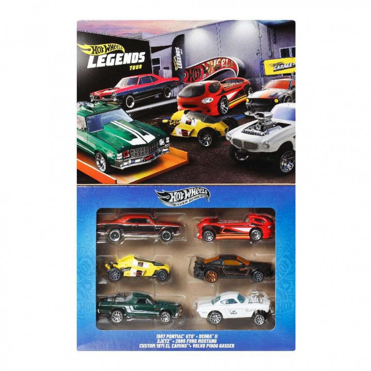 Hot Wheels Silver Series Σετ με 6 Αυτοκινητάκια Die-Cast Hot Wheels Legends (JBY78)