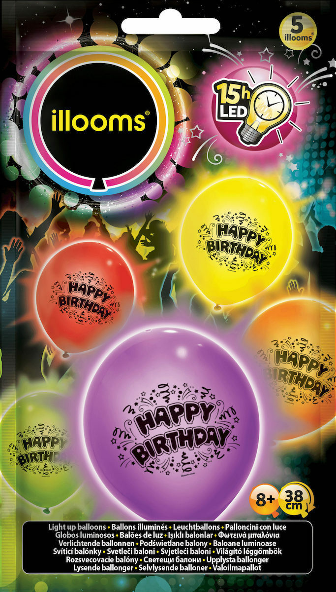 Illooms 5pack Happy Birthday
