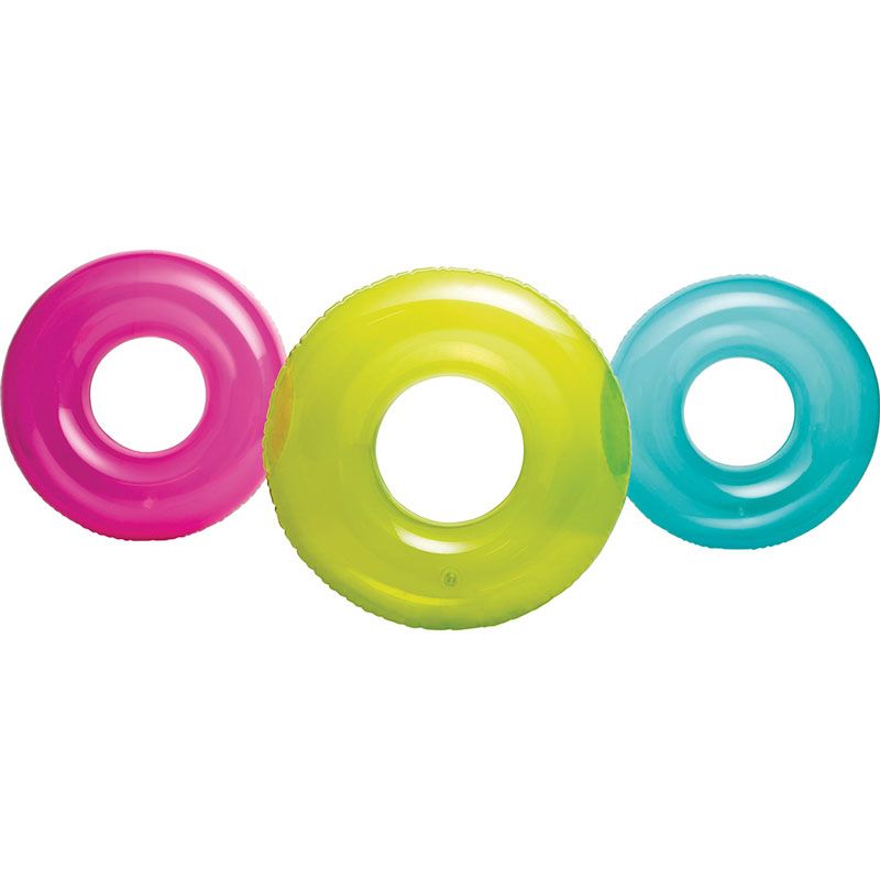 Intex Σωσίβιο Κουλούρα 76cm Transparent 3 Χρώματα (59260)