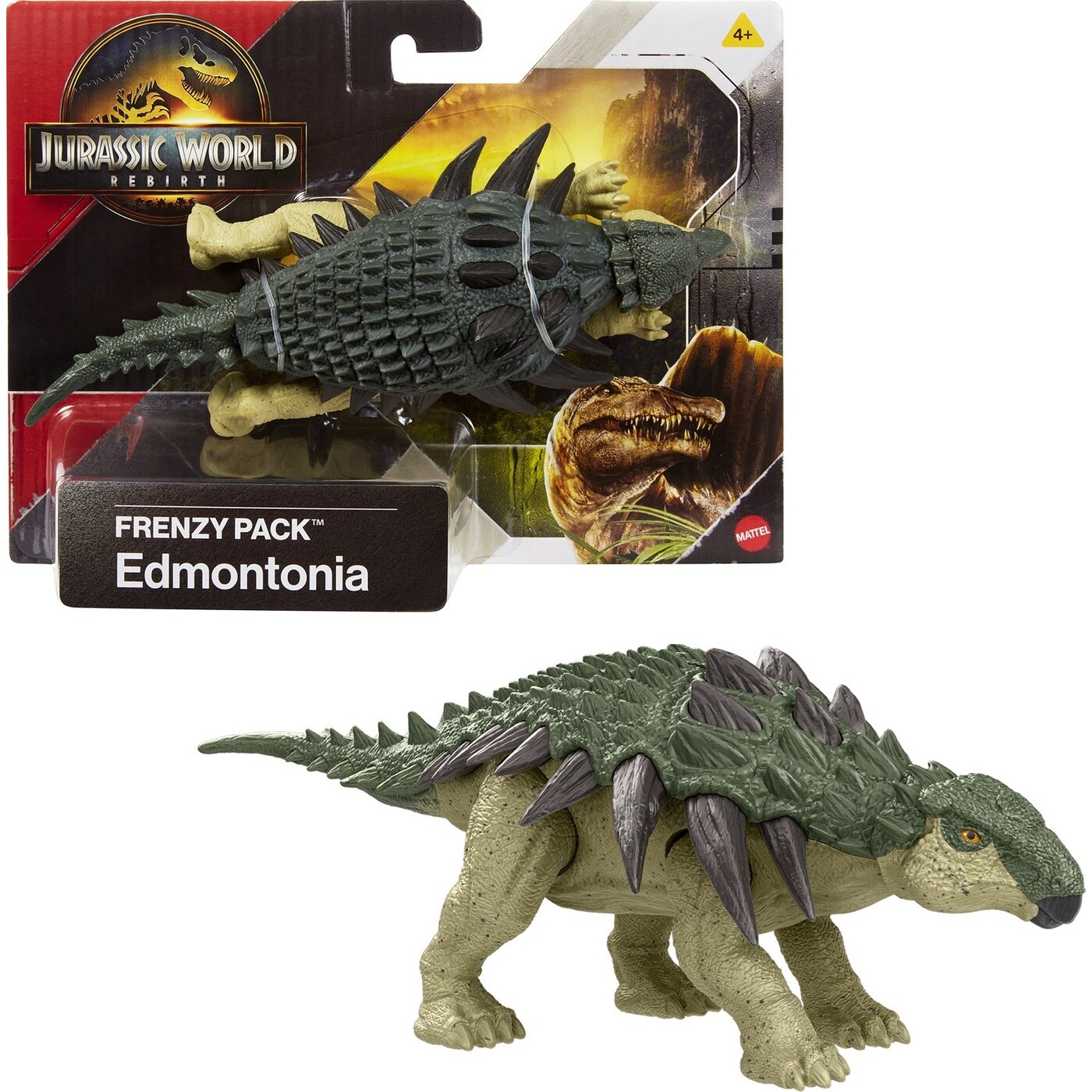 Jurassic World Rebirth Frenzy Pack Φιγούρα Δεινόσαυρος Edmontonia (JGB72/JCL50)