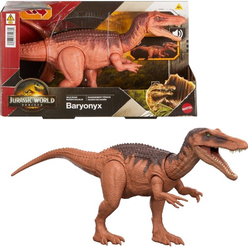 Jurassic World Rebirth Wild Roar Δεινόσαυρος Φιγούρα με Σπαστά Μέλη, Λειτουργία Επίθεσης και Ήχους Baryonyx (JGB87/JGC79)