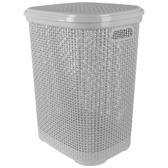 Καλάθι Απλύτων Rattan Λευκό 60lt (TnS 32-800-1963)