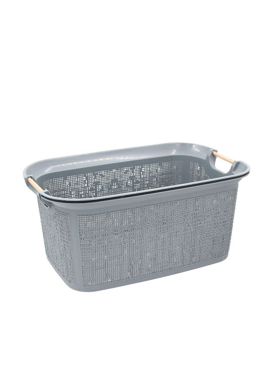 Καλάθι Αποθήκευσης Πλαστικό Γκρι 51x34x24cm (Tns 32-800-2040)