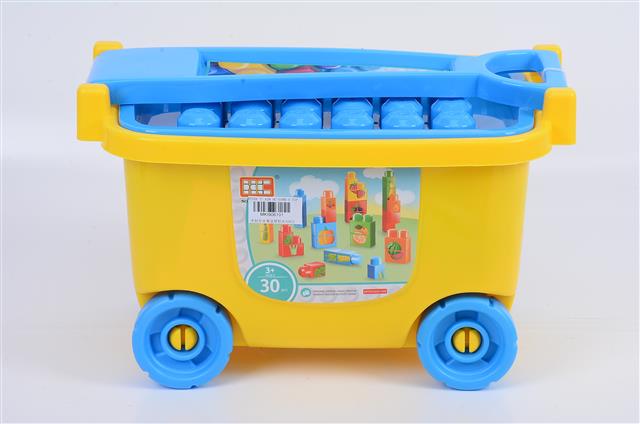 Καρότσι Με Τουβλάκια 30τμχ