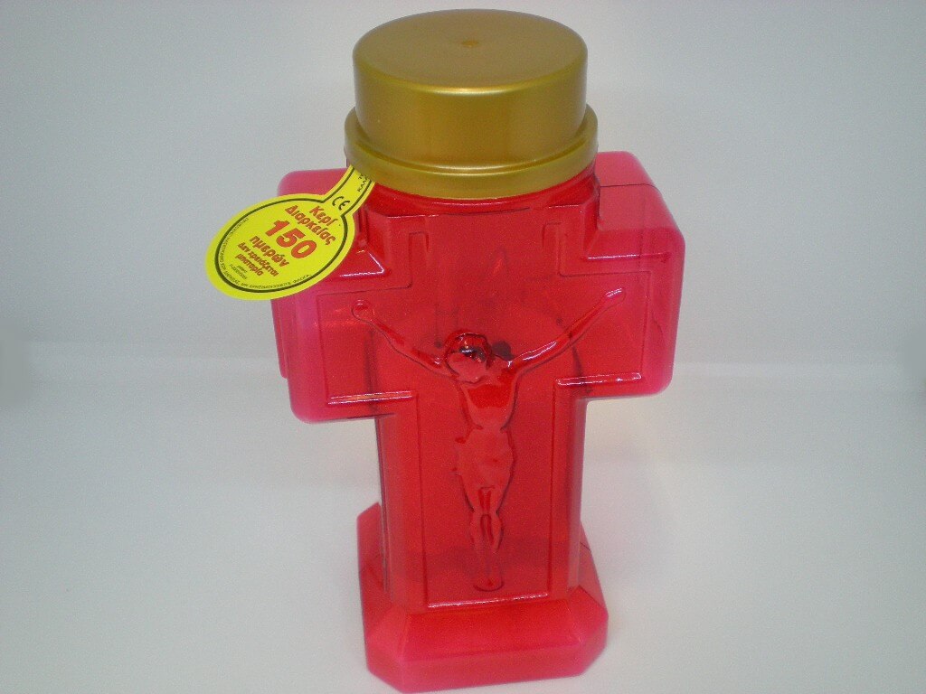 Κερί Led Αφιέρωσης Μεγάλος Σταυρός Ηλεκτρικός 150 Ημερών