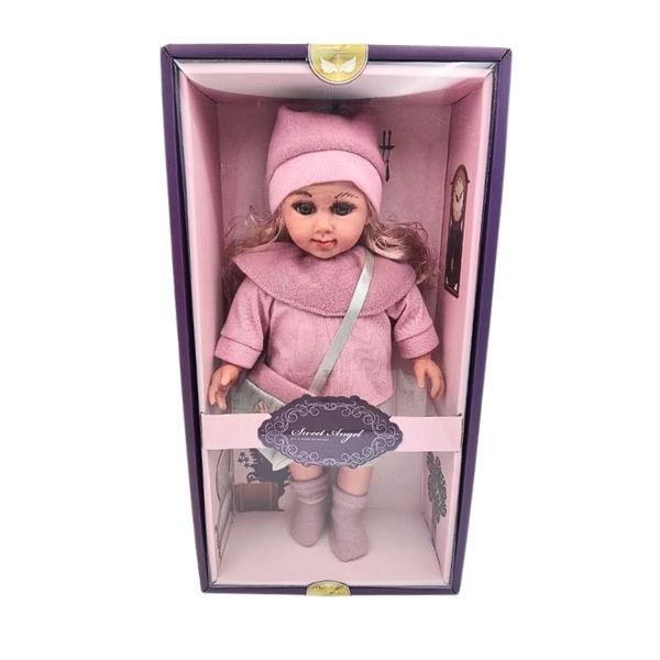 Κούκλα 36cm Που Τραγουδάει, Με Ροζ Φόρεμα & Αξεσουάρ