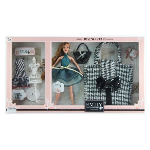 Κούκλα Μανεκέν 29cm Με Τσάντα & Αξεσουάρ