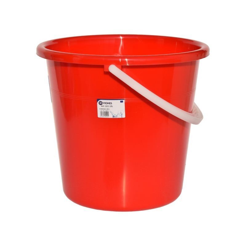 Κουβάς Νερού Στρογγυλός 15lt Viomes No124 Κόκκινος
