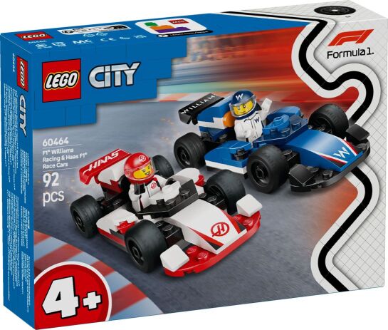 LEGO City F1 Williams Racing & Haas F1 Race Cars (60464)