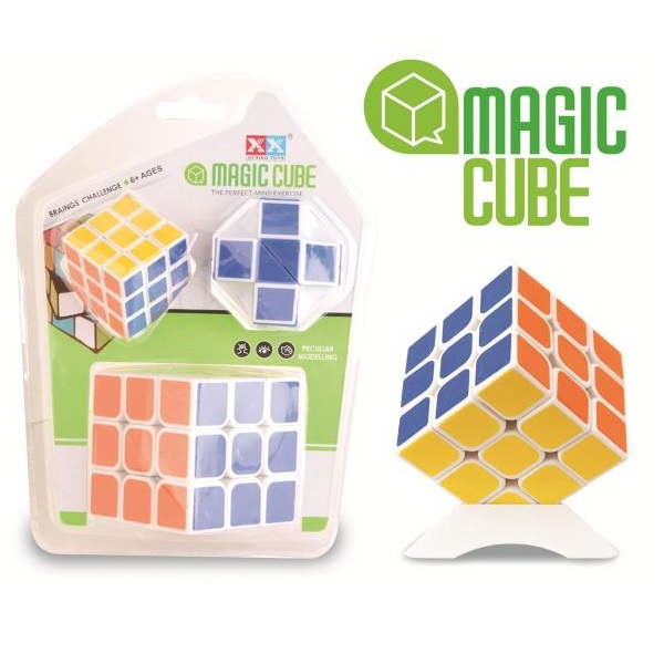 Σετ Μαγικών Κύβων 3x3 Με Βάση Στήριξης