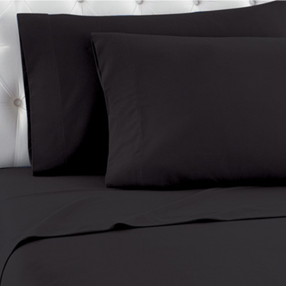 Μαξιλαροθήκη Μαύρη Σετ 2 τεμαχίων 52χ72+15cm (TnS 39-958-0426)
