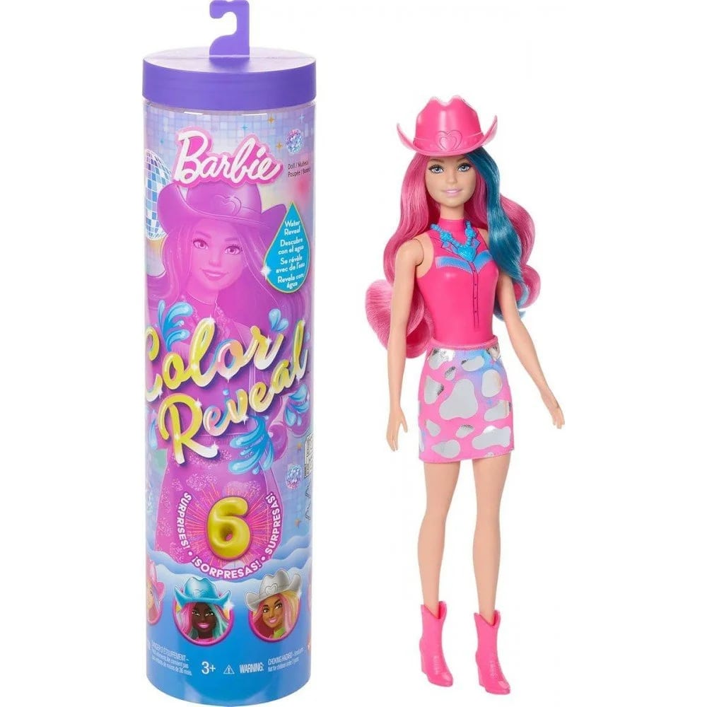 Mattel Barbie Κούκλα Color Reveal Disco Star (JCP01/JCP02)