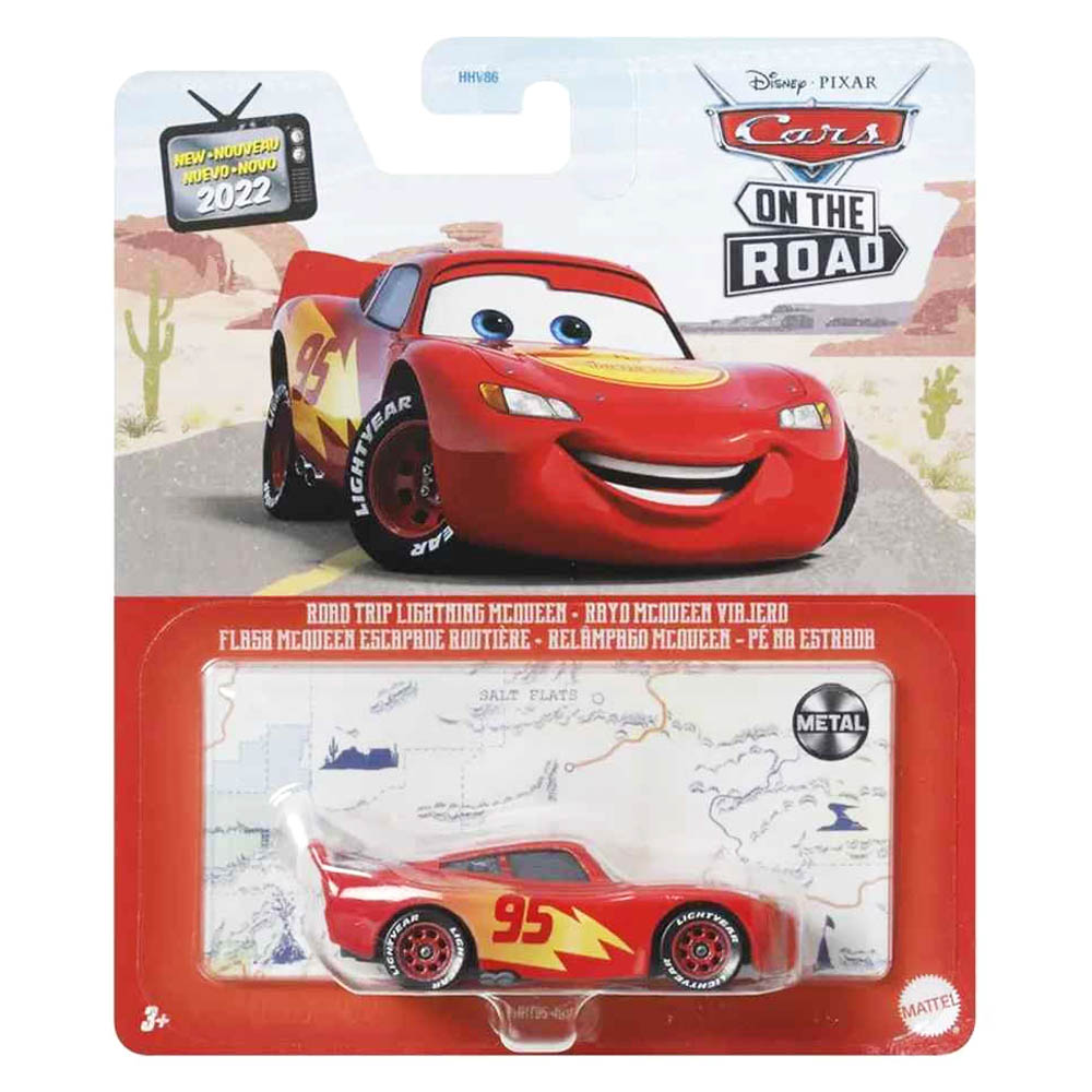 Mattel Cars Αυτοκινητάκι Die-Cast – Road Trip Lighting McQueen (DXV29/HKY34)