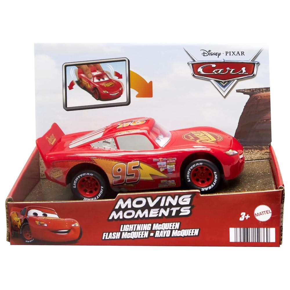Mattel Cars Moving Moments – Lightning McQueen Που Αλλάζει Εκφράσεις (HPH64)