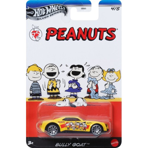 Mattel Hot Wheels Peanuts Silver Series Bully Goat Όχημα Παιχνίδι (JDY88/JCB83)