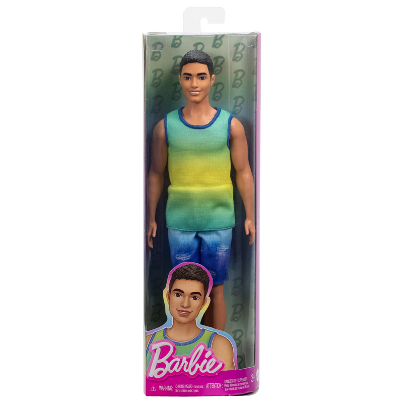 Mattel Ken® Doll Fashionistas Black Hair Ombre Tank And Jean Shorts No236 (DWK44/HYV00)