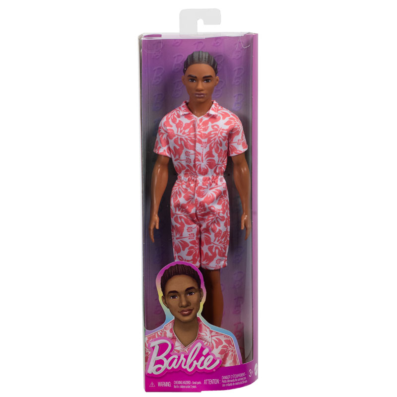 Mattel Ken® Doll Fashionistas Brown Hair Hawaiian Print Jumpsuit No235 (DWK44/HYT99)