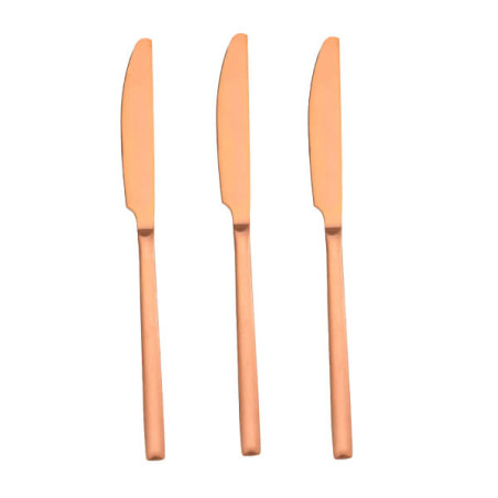Μαχαίρια Φαγητού Inox Rose Gold 3 τμχ (TnS 03-950-4074)